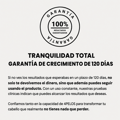 Garantía de satisfacción del Sistema de Micro-Infusión Capilar — resultados visibles